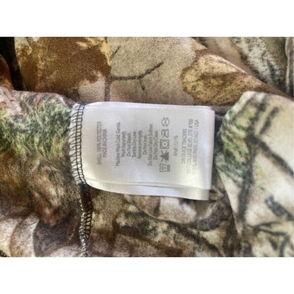 Dri Duck Mens Camouflage Outside Plam Quarter Zip Fleece Jacket Size XL - Picture 9 of 10